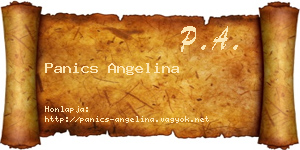 Panics Angelina névjegykártya